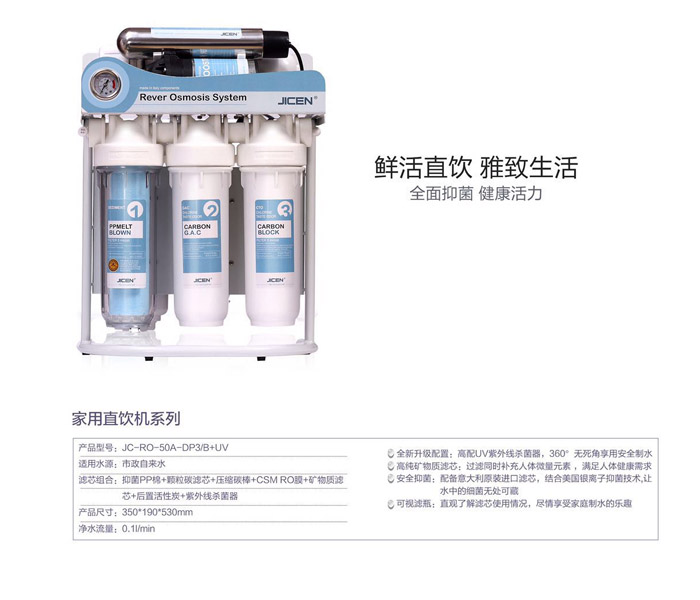 凈水器凈水流量越大≠越好，看凈水指標選凈水器